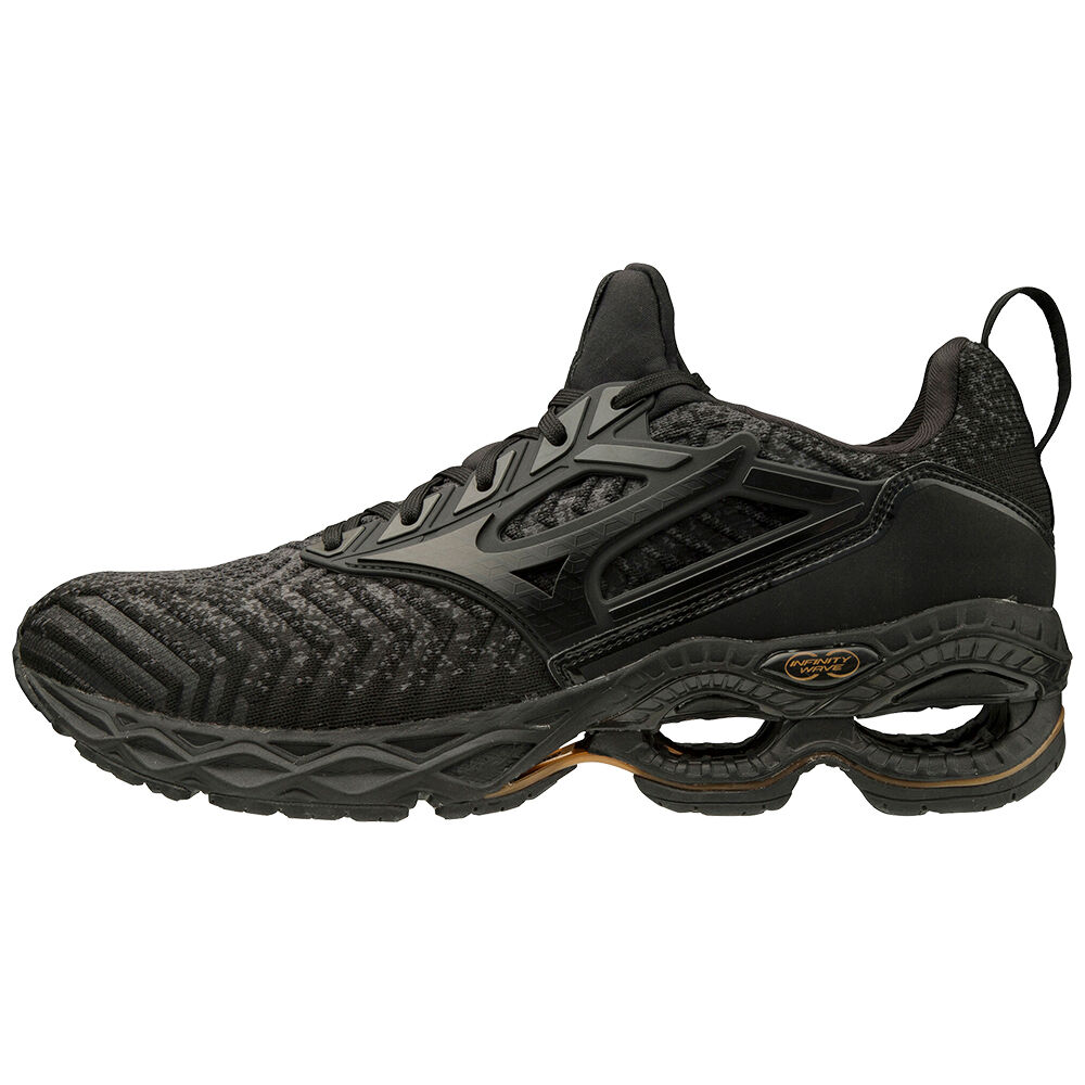 Sapatilhas Running Mizuno Wave Creation Waveknit - Homem - Cinzentas Escuro/Pretas - HJTAF3051